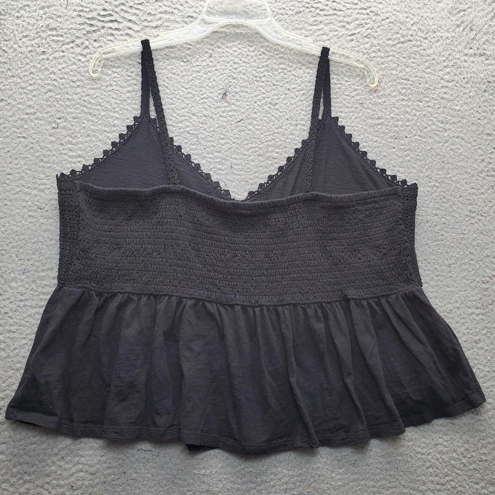 Lot of 2 Old Navy Crop Tank Top Womens 2X Multicolor Crochet Bodice Flowing Hem - Picture 9 of 13